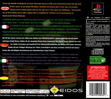All Star Soccer (EU) box cover back